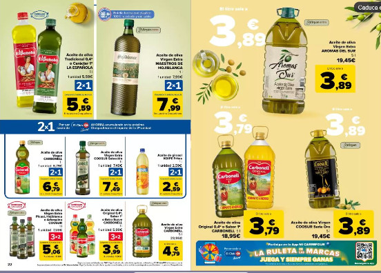 Paginas de aceites Folleto Carrefour