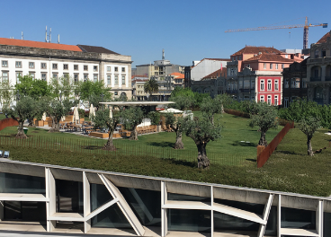 Plaza de Lisboa de Oporto.