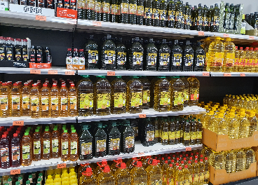 Lineal de aceites de Mercadona