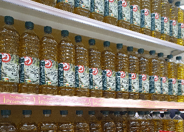 Lineal de aceites de oliva en Alcampo
