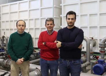 Los investigadores Emilio Camacho, Juan Antonio Rodríguez y Rafael González.