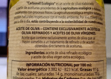 Etiqueta Carbonell Ecológico