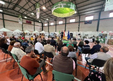 Juan Eloy Rodríguez, en la VIII Feria del Aceite y el Olivar de Almendral.