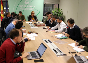 Reunión entre representantes del sector oleícola andaluz y de la Junta.