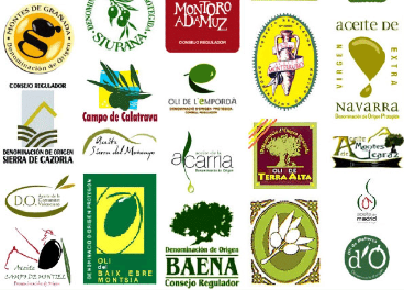 Logos de algunas DOP del aceite de oliva
