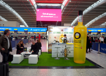 “Olive Oil Lounge” en el aeropuerto londinense de Heathrow.