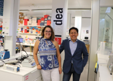 Dra. María del Carmen López de la Hazas y Dr. Alberto Dávalos, investigadora senior y jefe del grupo de Epigenoma del Metabolismo de Lípidos del IMDEA