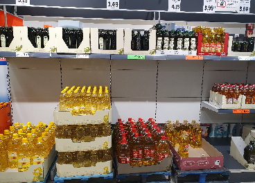 Lineal de aceites en Lidl