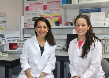 Pie de foto: Lourdes Arce y Natividad Jurado, investigadoras de la Universidad de Córdoba.
