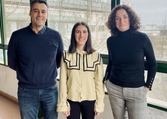Parte del equipo investigador de AgroEcoMed. De izquierda a derecha, Macario Rodríguez, Laura Sánchez y Melania Salazar