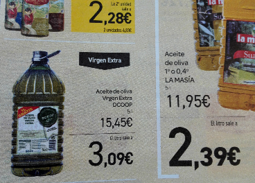 Lluvia de ofertas en el lineal aceite de oliva. Revista Olimerca.